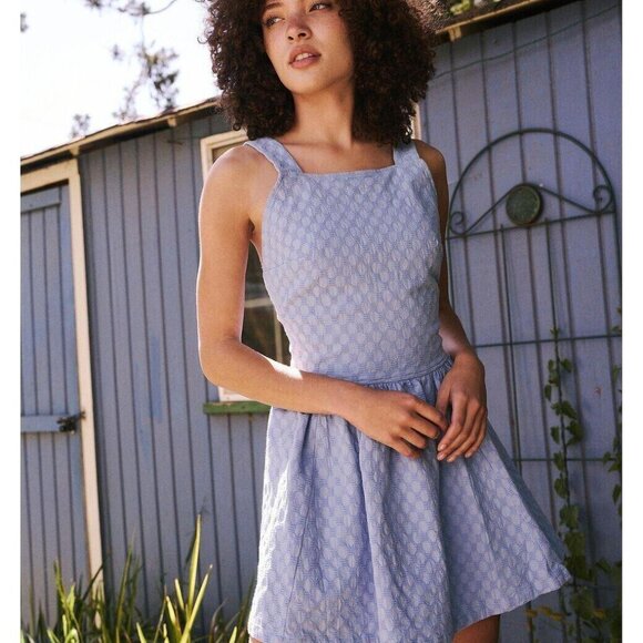 Free People Blue Mini Dress - Picture 1 of 8